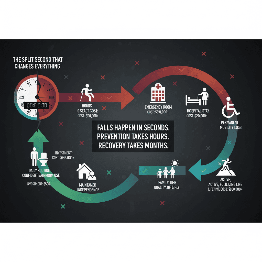 One moment. Two futures. Falls happen in seconds—but prevention takes just hours.