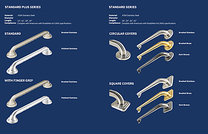 Standard and Plus Grab Bar Series